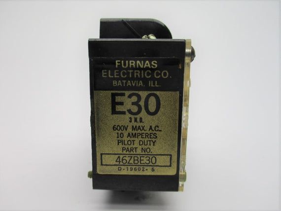 FURNAS 46ZBE30 10A 600VAC NSMP