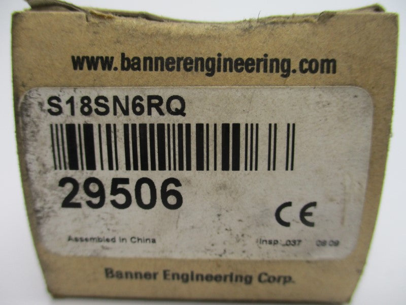 BANNER ENGINEERING S18SN6RQ 29506 NSMP