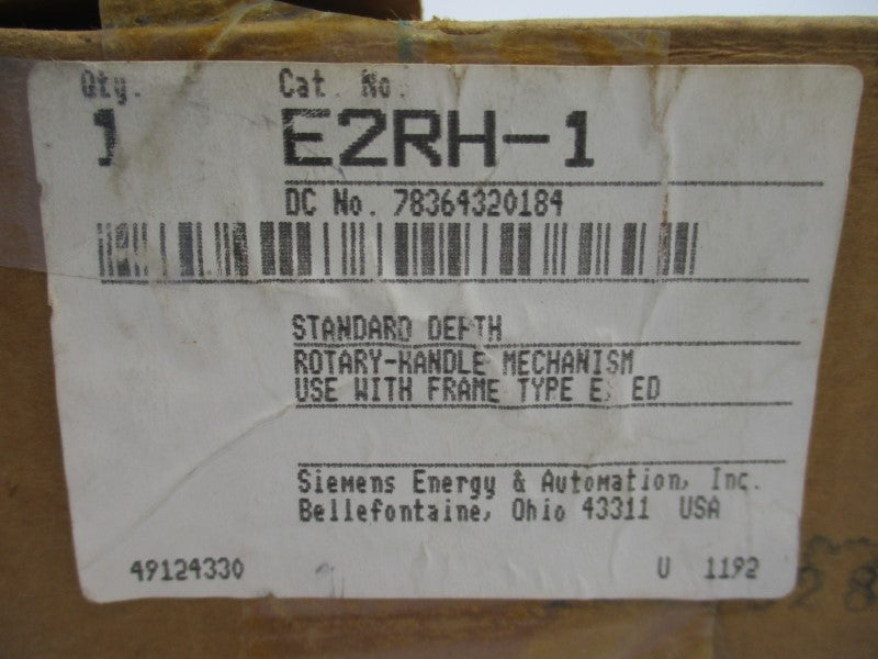 SIEMENS E2RH-1 NSMP