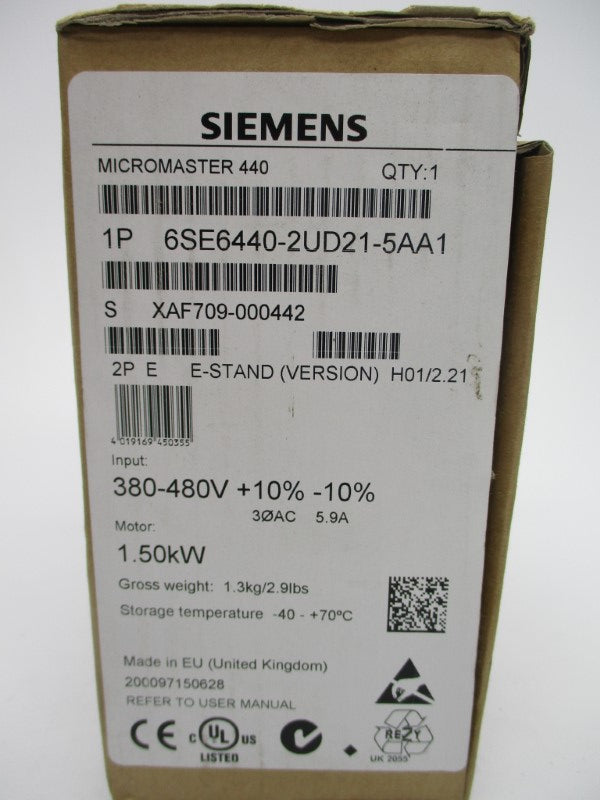 SIEMENS 6SE6440-2UD21-5AA1 NSMP