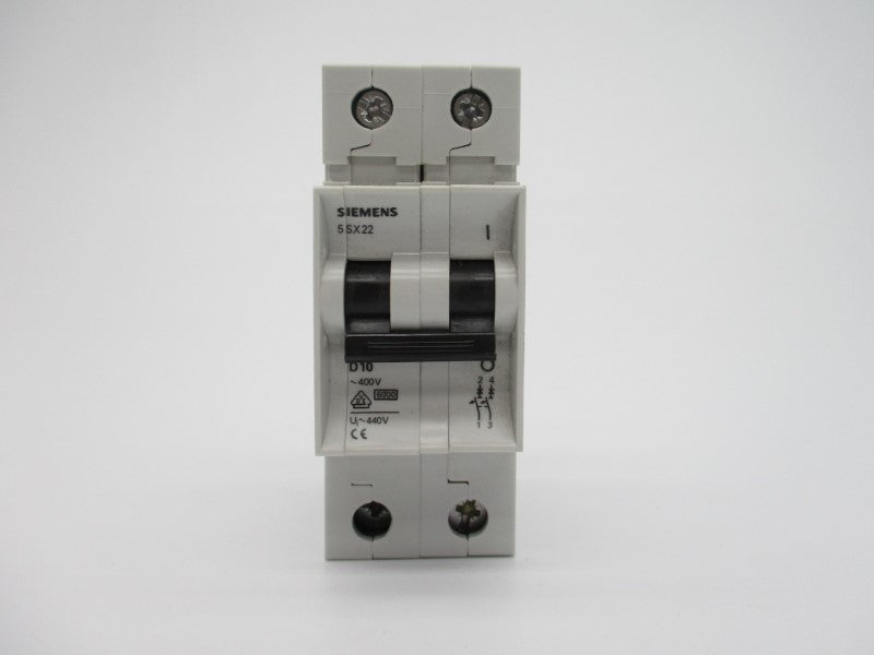 SIEMENS 5SX22-D10 10A 480VAC NSNP