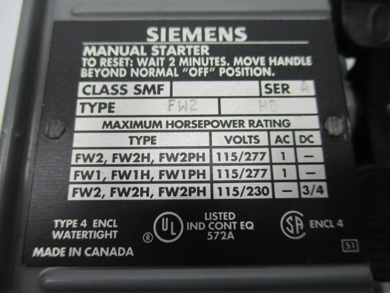 SIEMENS SMF-FW2 NSMP
