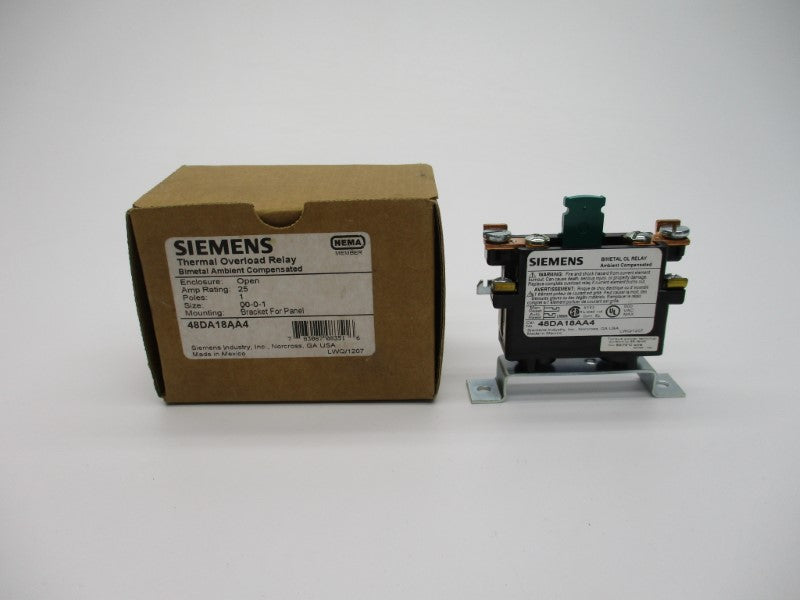 SIEMENS 48DA18AA4 25A 600VAC NSMP