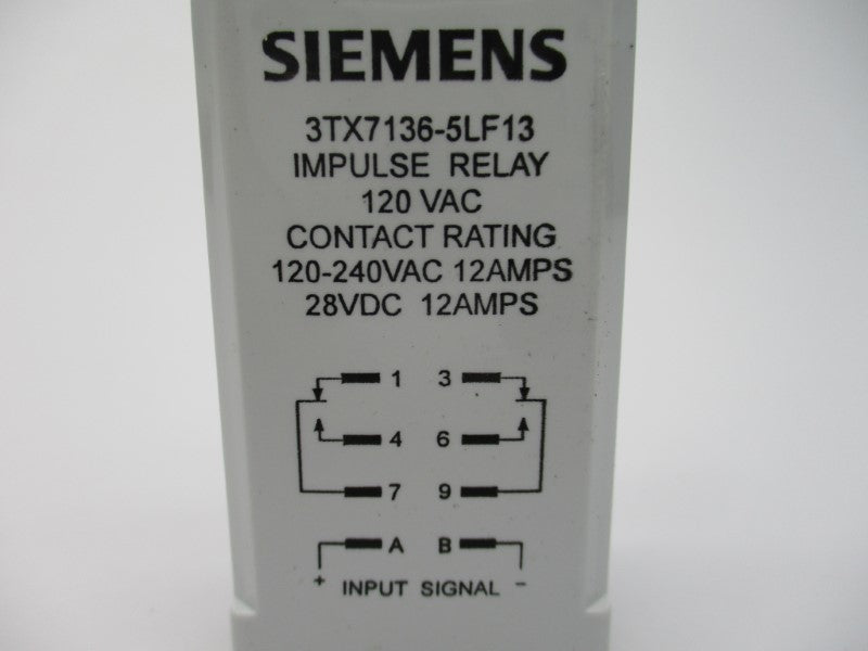 SIEMENS 3TX7136-5LF13 12A 120/240VAC NSMP