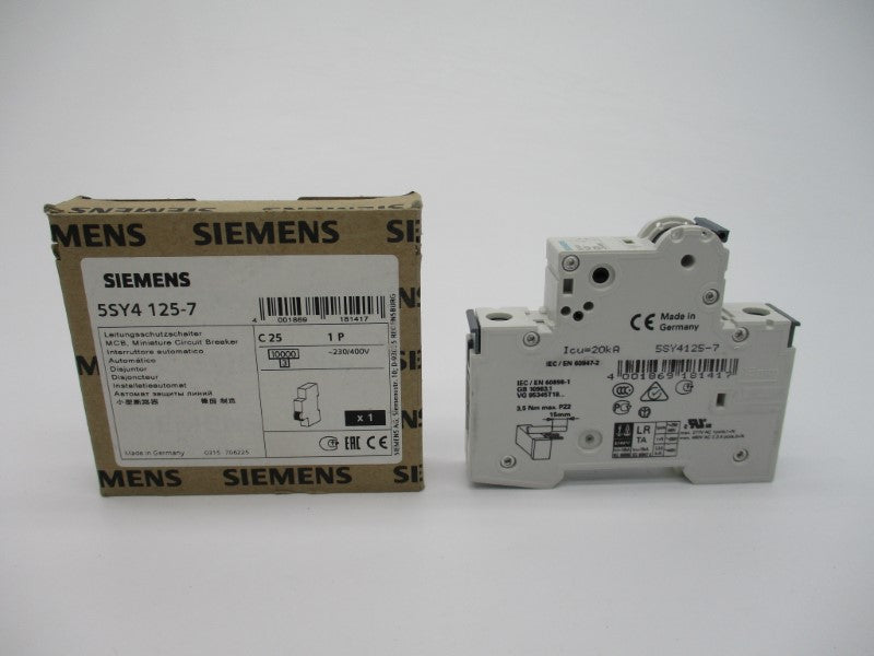 SIEMENS 5SY4125-7 25A 277VAC NSMP