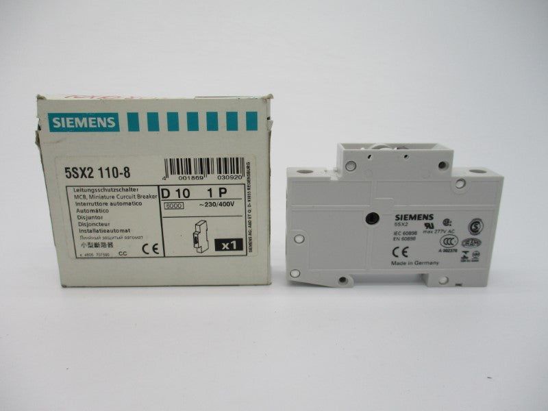 SIEMENS 5SX2110-8 10A 230/400V NSMP
