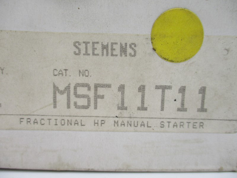 SIEMENS MSF11T11 NSMP