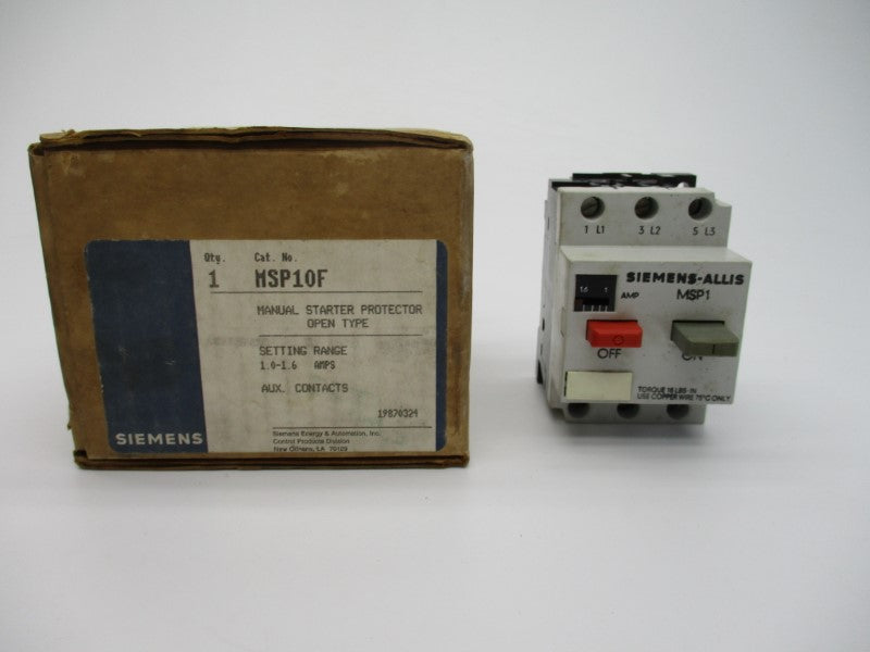 SIEMENS MSP10F 1-1.6A NSMP