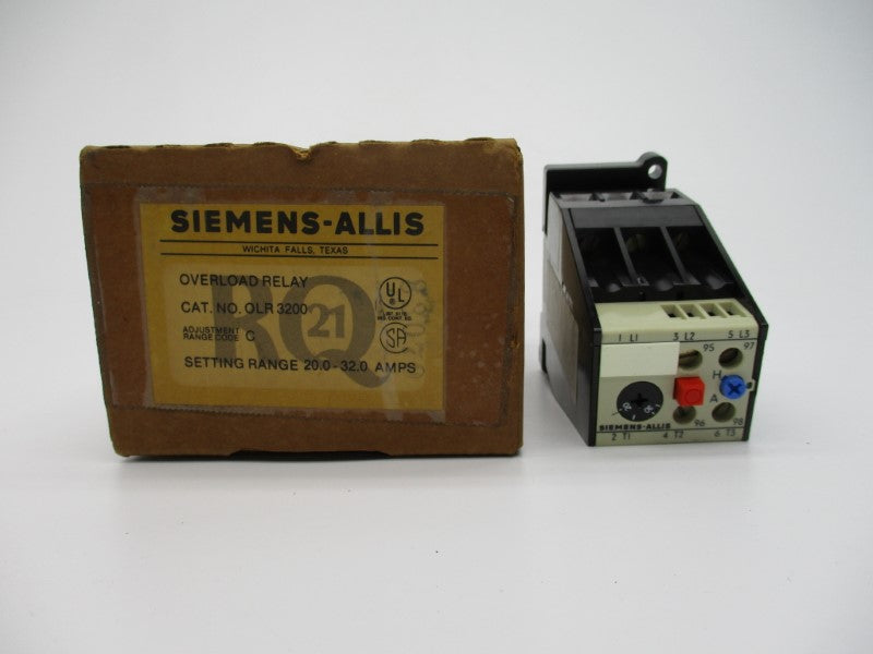 SIEMENS OLR3200 20-32A 600VAC NSMP