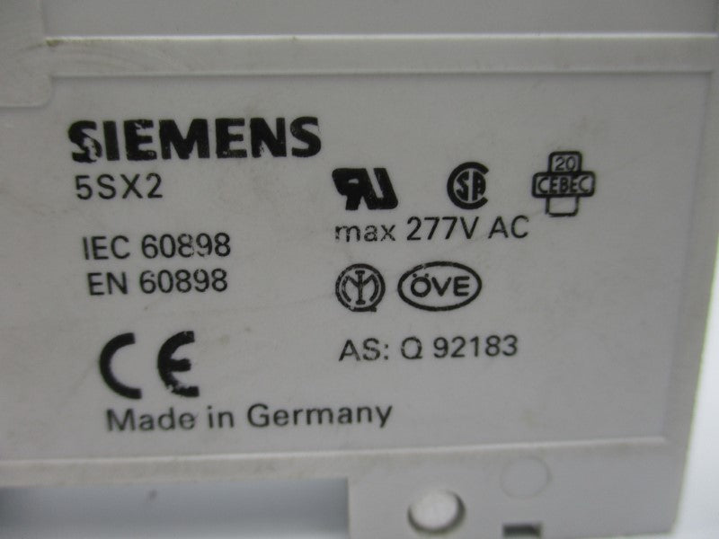 SIEMENS 5SX21C1 230/400V 1A NSNP