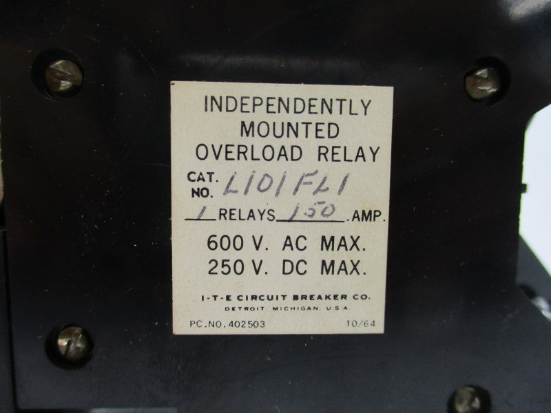 ITE L101FL1 150A 600VAC NSNP