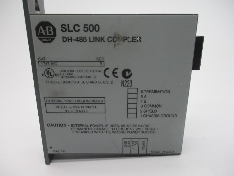 ALLEN BRADLEY 1747-AIC SER.B UNMP