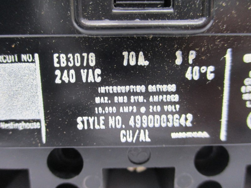 WESTINGHOUSE FB3070 600VAC 70A NSMP