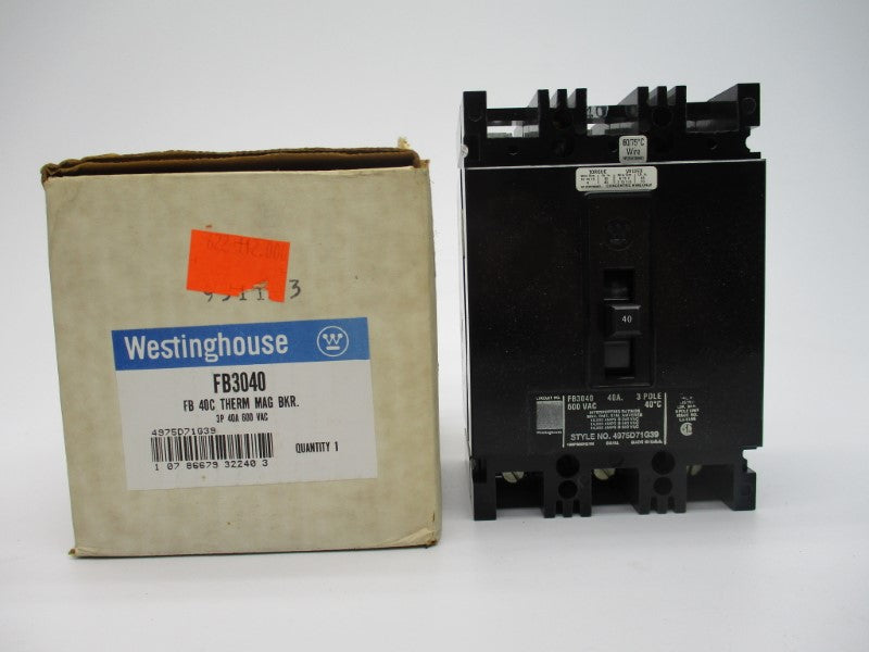 WESTINGHOUSE FB3040 40A 600VAC NSMP