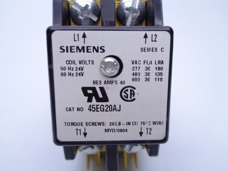 SIEMENS 45EG20AJ 30A 600VAC NSMP