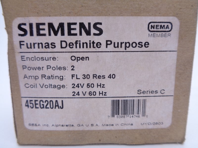 SIEMENS 45EG20AJ 30A 600VAC NSMP