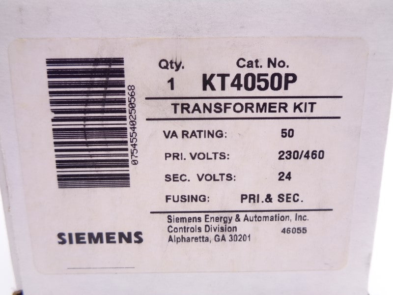 SIEMENS KT4050P 460V 105'C NSMP