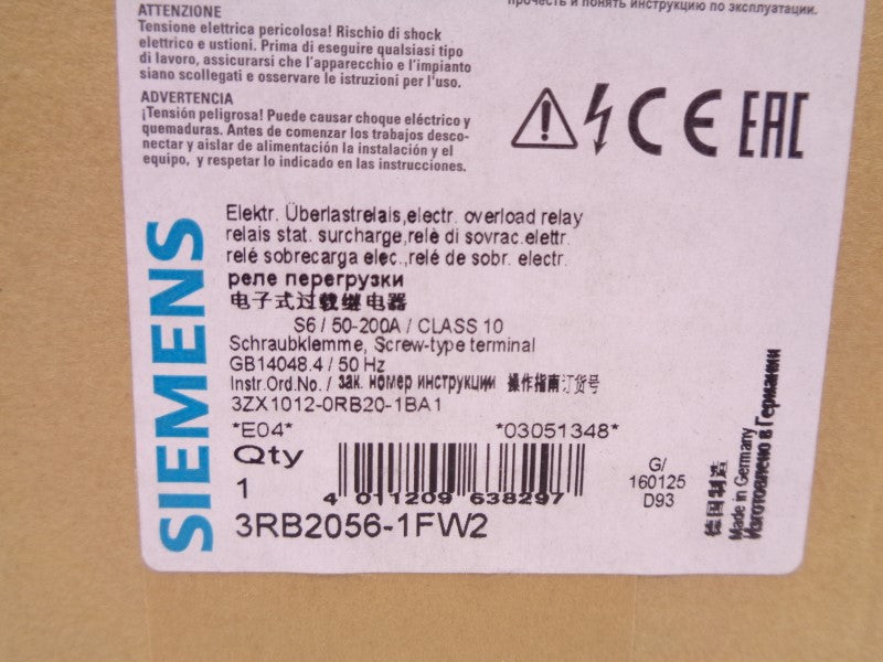 SIEMENS 3RB2056-1FW2 NSFS