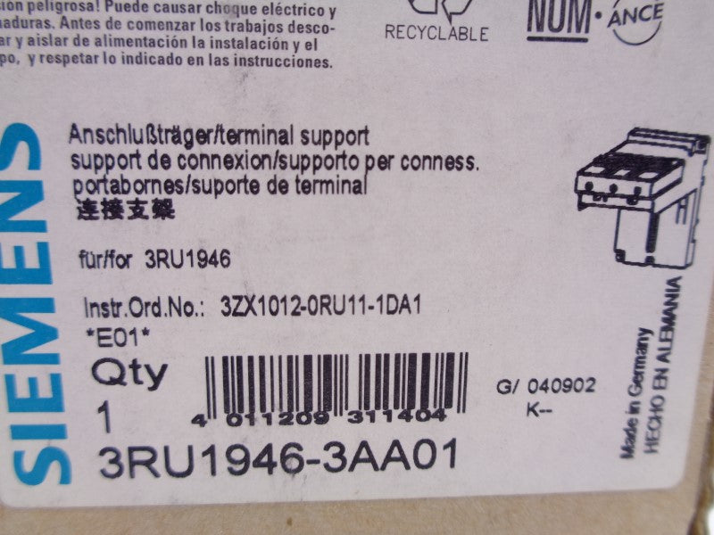 SIEMENS 3RU1946-3AA01 NSMP