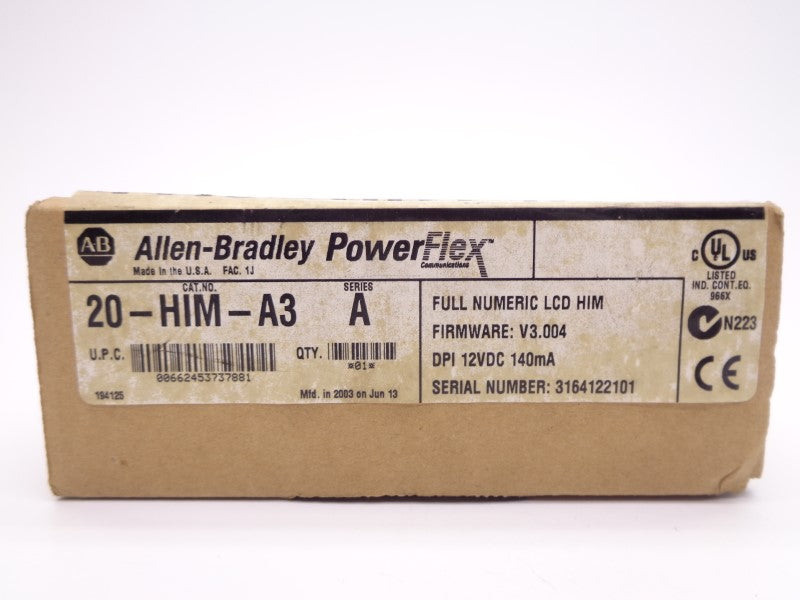 ALLEN BRADLEY 20-HIM-A3 SER. A F/W 3.004 NSMP