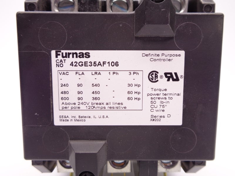 FURNAS 42GE35AF106 90A 600VAC NSNP