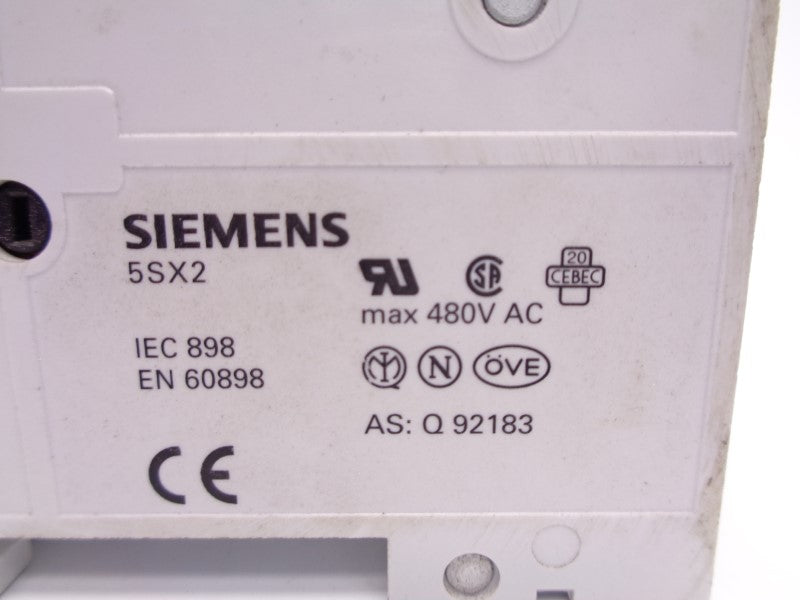 SIEMENS 5SX22-C6 6A 480V UNMP