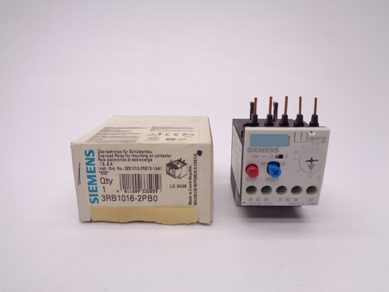 SIEMENS 3RB1016-2PB0 1.5-6A 600V NSMP