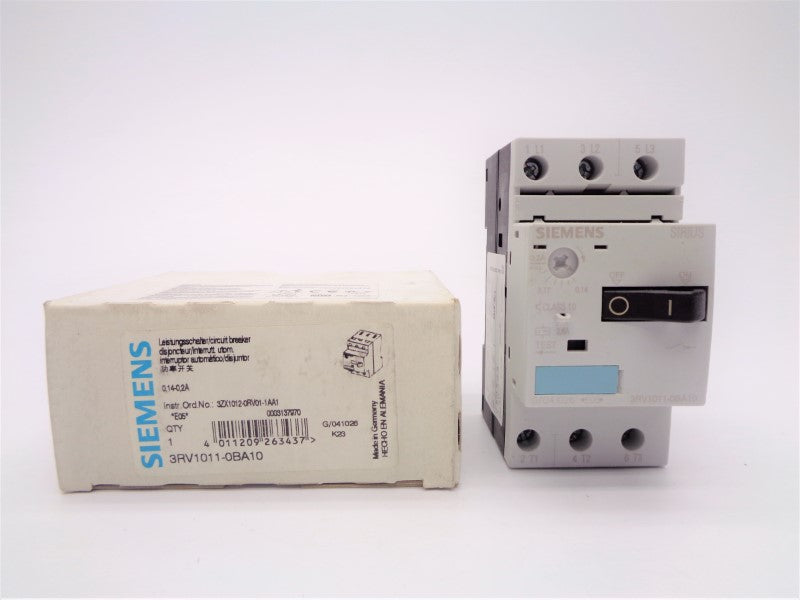 SIEMENS 3RV1011-0BA10 0.14-0.2A 600VAC NSMP