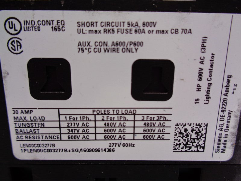 SIEMENS LEN00C003277B 277V NSNP