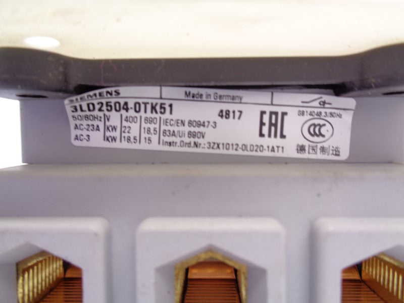 SIEMENS 3LD2504-0TK51 NSNP