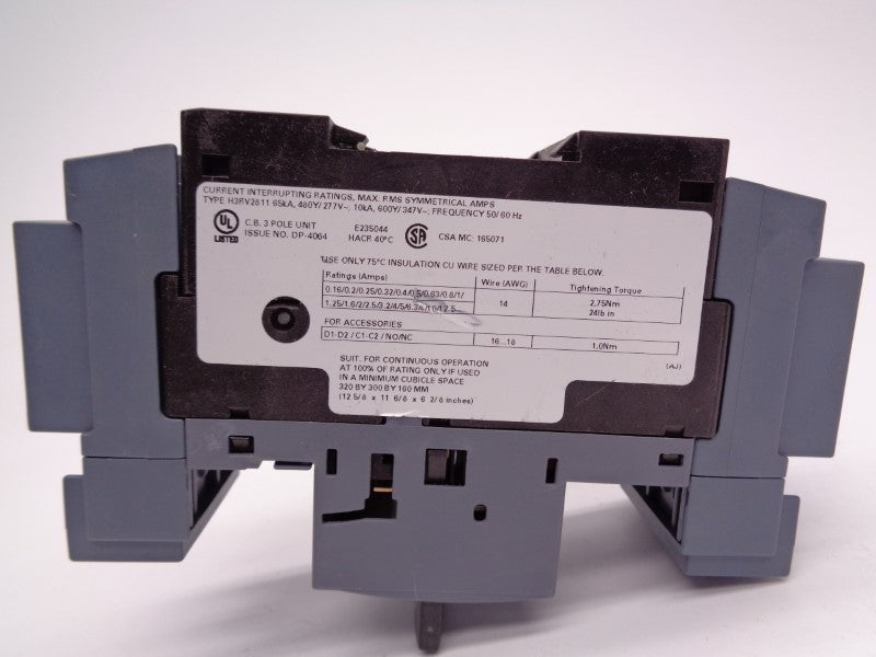 SIEMENS 3RV2811-0GD10 277VAC 0.63A NSNP