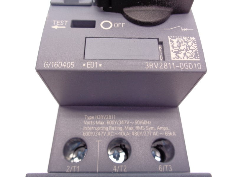 SIEMENS 3RV2811-0GD10 277VAC 0.63A NSNP