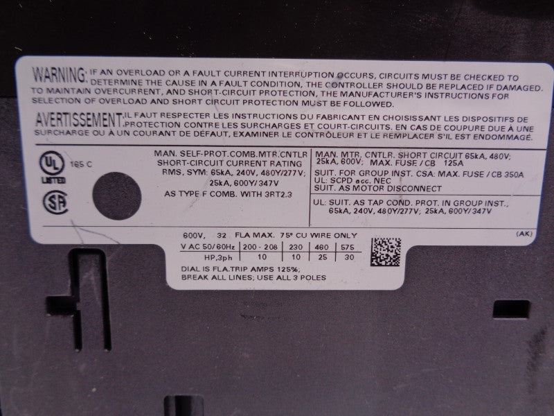SIEMENS 3RV2031-4EA10 22-32A NSNP