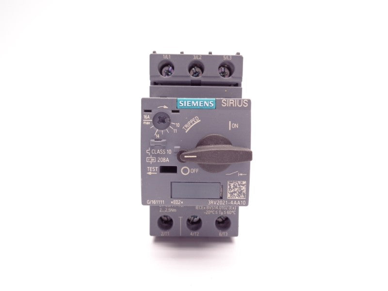 SIEMENS 3RV2021-4AA10 10-16A 240V NSNP