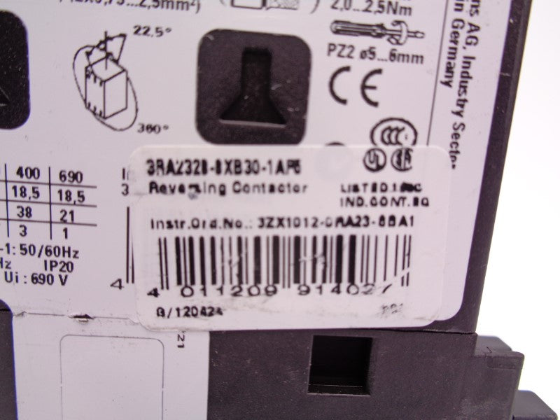 SIEMENS 3RA232B-8XB30-1AP6 220/240V NSNP