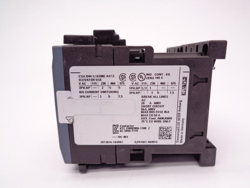SIEMENS 3RA2316-BXB30-1BW4 48VDC NSNP