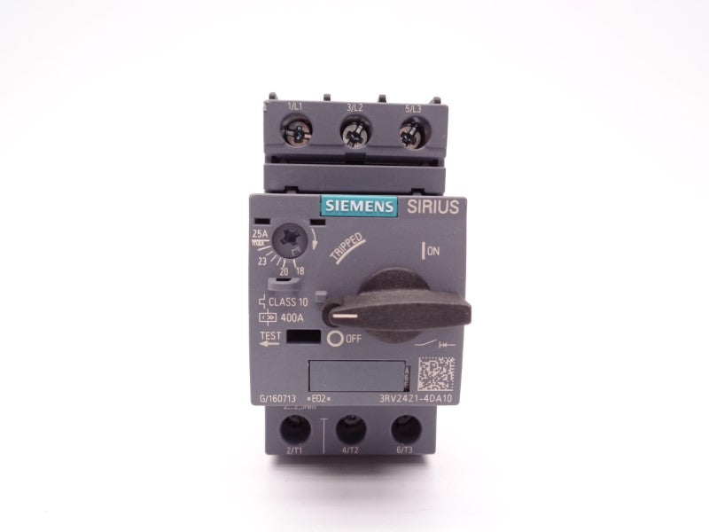SIEMENS 3RV2421-4DA10 18-25A 480V NSNP