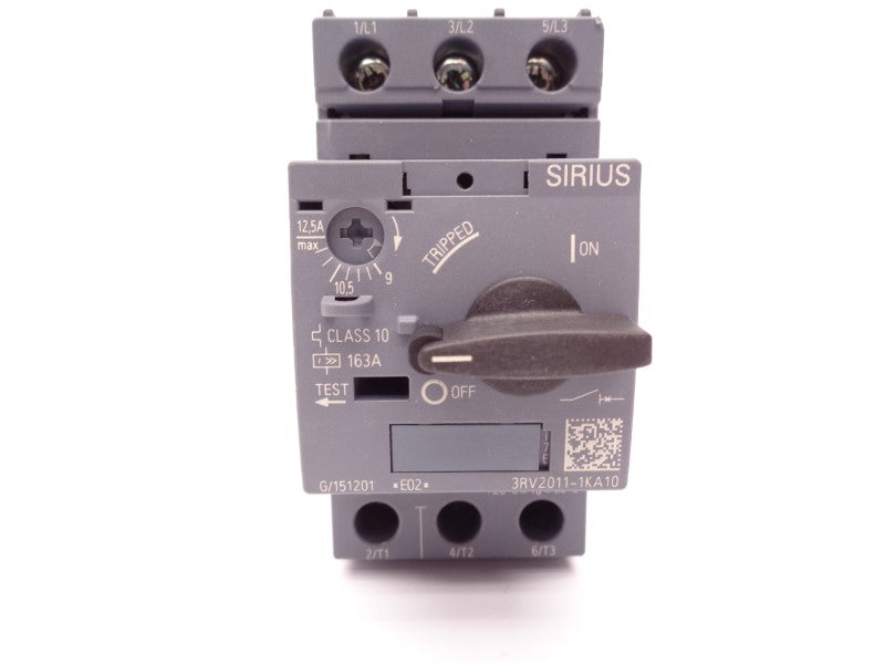 SIEMENS 3RV2011-1KA10 9-12.52A 600V UNMP
