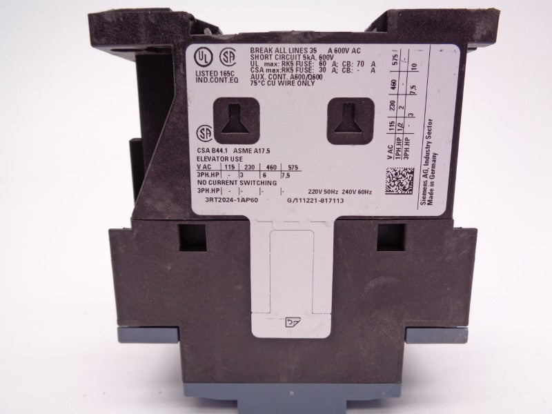 SIEMENS 3RT2024-1AP60 220/240V NSNP