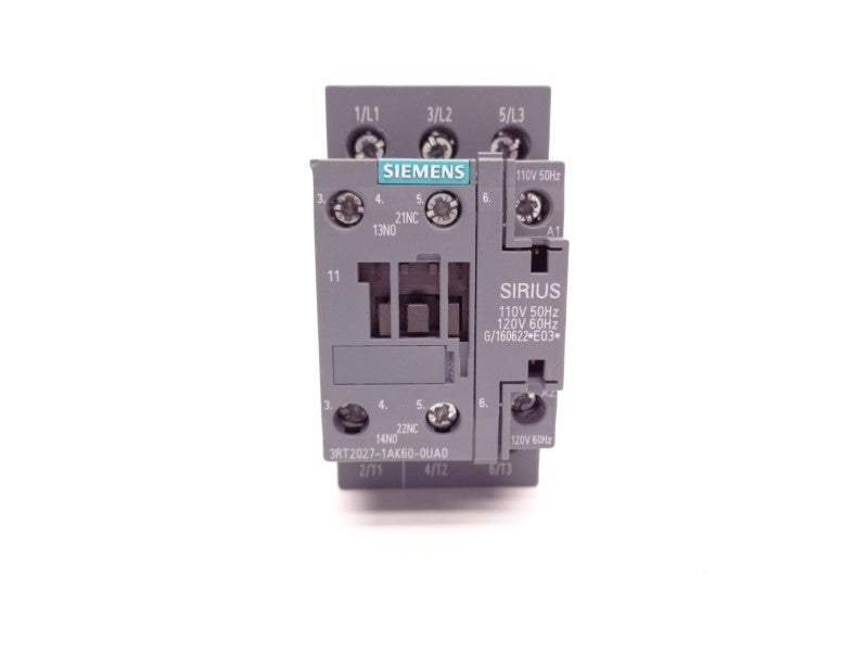 SIEMENS 3RT2027-1AK60-0UA0 110/120V NSNP