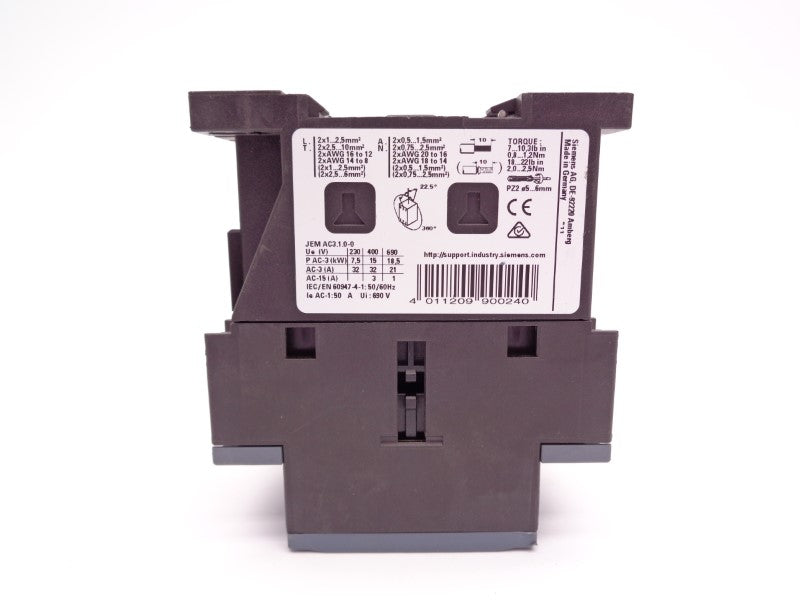 SIEMENS 3RT2027-1AK60-0UA0 110/120V NSNP