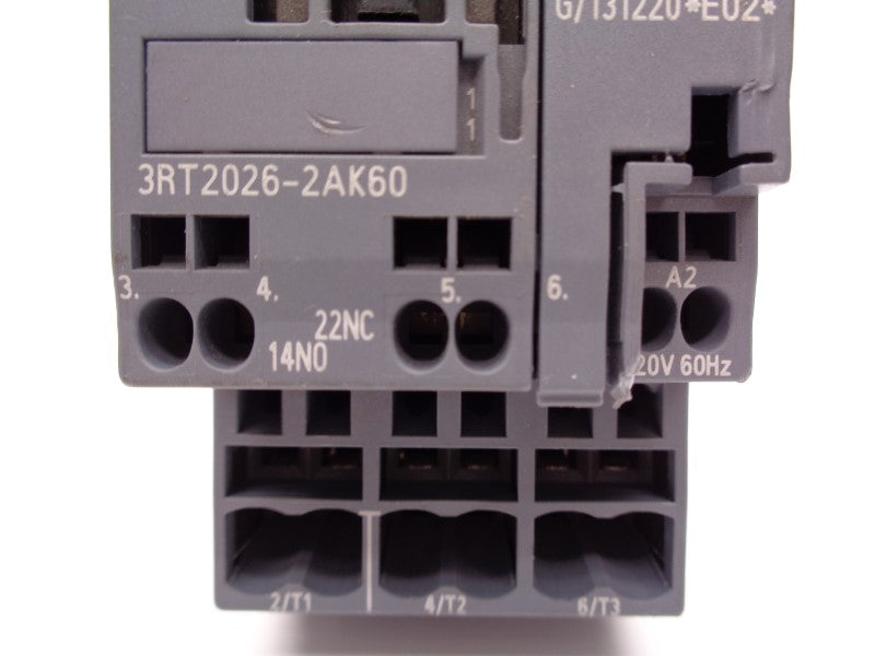 SIEMENS 3RT2026-2AK60 110/120V NSNP