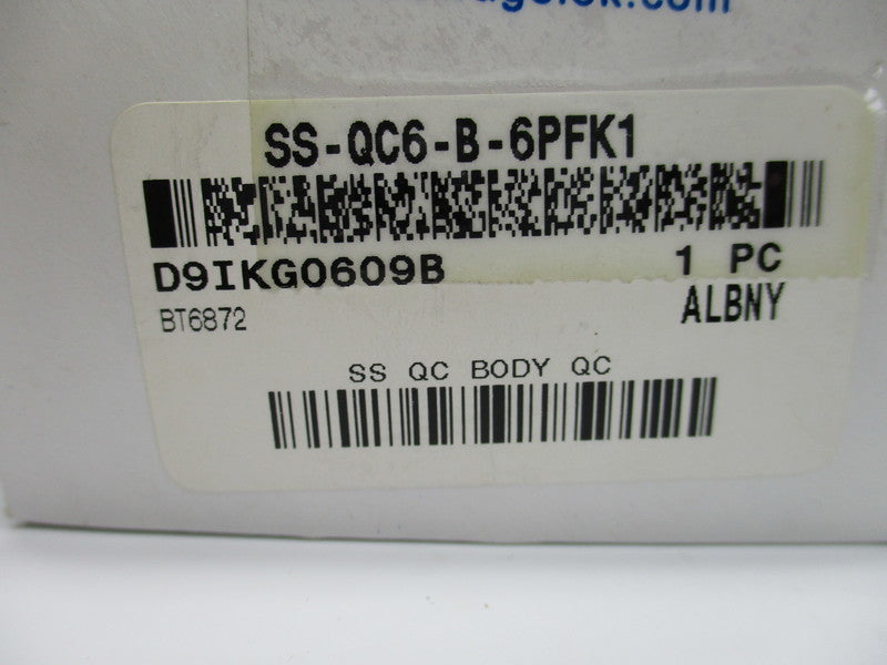 SWAGELOK SS-QC6-B-6PFK1 NSMP