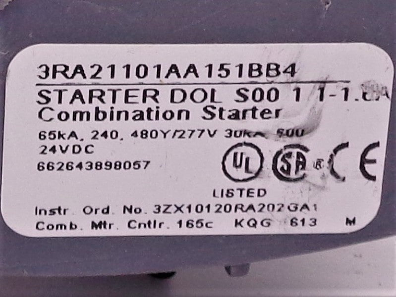 SIEMENS 3RA21101AA151BB4  NSNP
