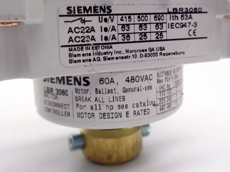 SIEMENS LBR3060 UNMP