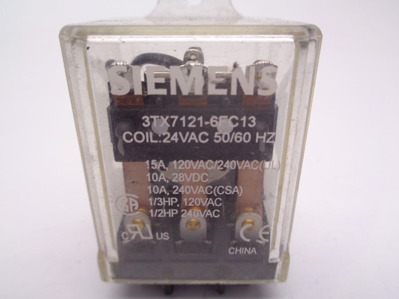SIEMENS 3TX7121-6FC13 15A 24VAC UNMP
