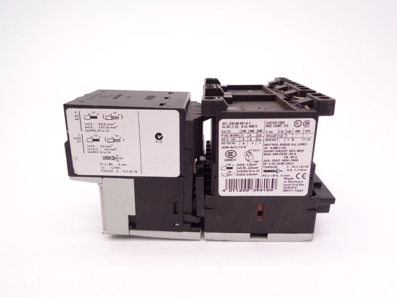 SIEMENS 3RA1316-8XB30-1AK6 w/3RB2016-2SB0 3-12A 600VAC NSNP