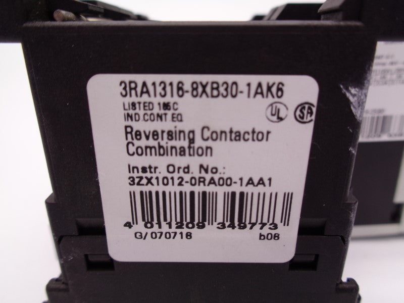 SIEMENS 3RA1316-8XB30-1AK6 w/3RB2016-2SB0 3-12A 600VAC NSNP