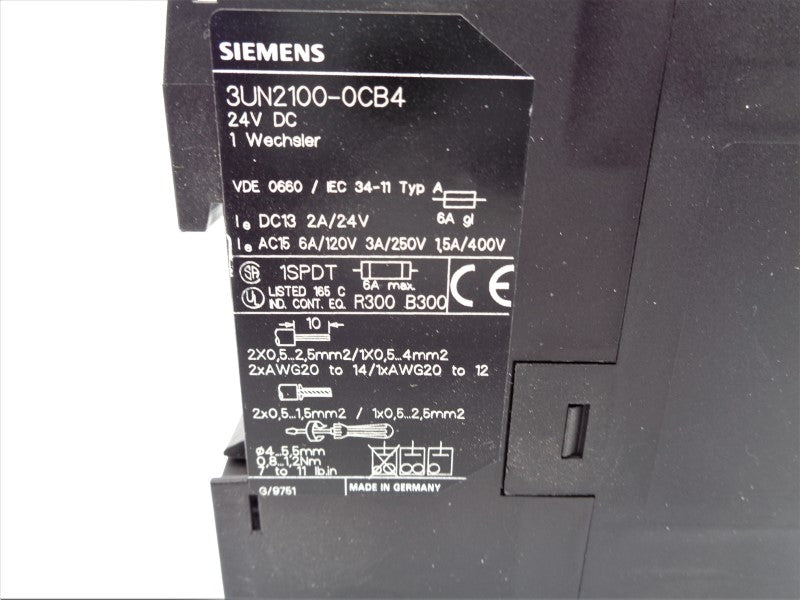 SIEMENS 3UN2100-0CB4 NSMP
