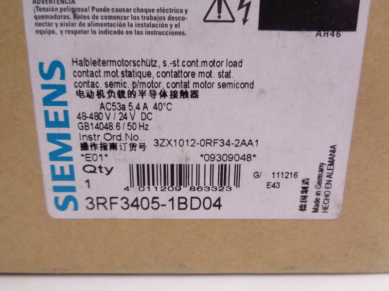 SIEMENS 3RF3405-1BD04 24VDC NSMP